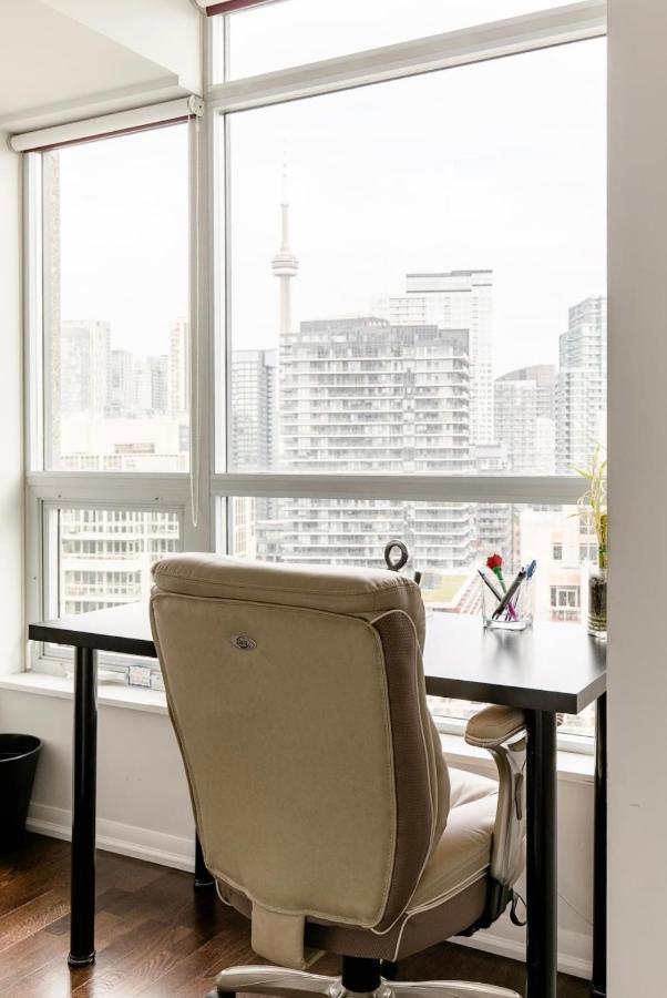 Downtown Toronto+Free Parking+Cn Tower View Leilighet Eksteriør bilde